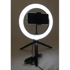 Anneau led selfie avec support téléphone