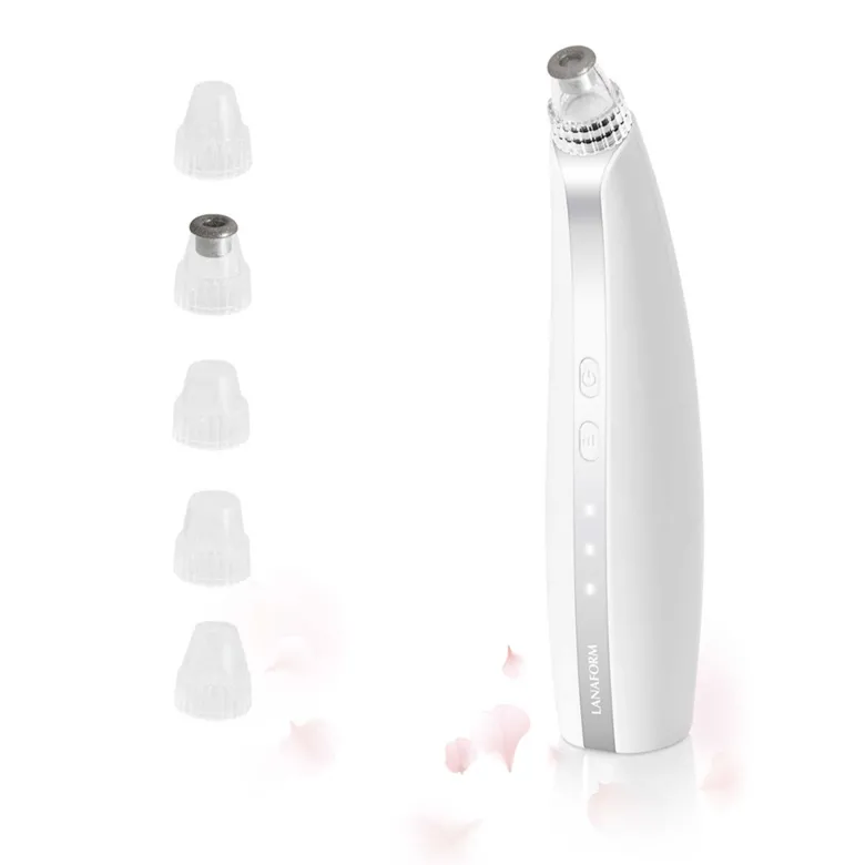 Appareil de soin du visage 3-en-1: anti points noirs, anti rides et exfoliant