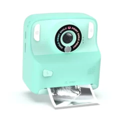 Appareil photo avec impression pixiprint turquoise enfant - mob