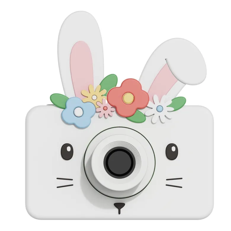 Appareil photo lapin des fleurs