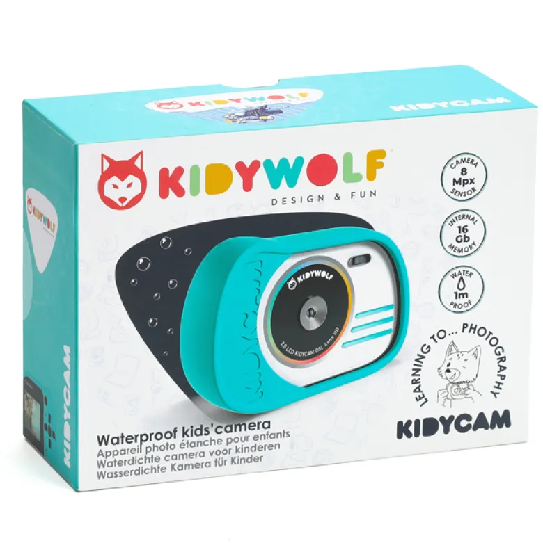 Appareil photo numérique éducatif et étanche Kidycam pour enfants 8Go Kidywolf