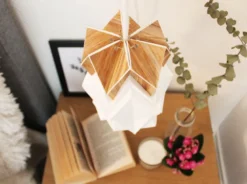 Applique petite suspens origami ecowood