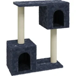 Arbre à chat meuble tour grimper jouet 55 x 22 x 60 cm gris