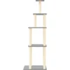 Arbre à chat meuble tour grimper jouet 60 x 47.5 x 183 cm gris