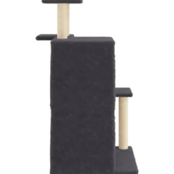 Arbre à chat meuble tour grimper jouet 61.5 x 60.5 x 97 cm gris
