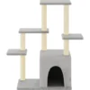 Arbre à chat meuble tour grimper jouet 86 x 54 x 97.5 cm gris
