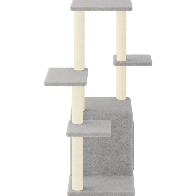 Arbre à chat meuble tour grimper jouet 86 x 54 x 97.5 cm gris