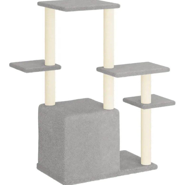 Arbre à chat meuble tour grimper jouet 86 x 54 x 97.5 cm gris
