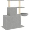 Arbre à chat meuble tour grimper jouet 61 x 35 x 83 cm gris
