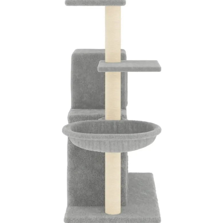 Arbre à chat meuble tour grimper jouet 61 x 35 x 83 cm gris