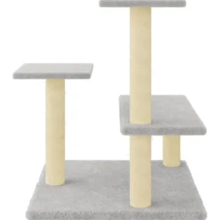 Arbre à chat meuble tour grimper jouet 53.5 x 53.5 x 61 cm gris