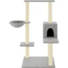 Arbre à chat meuble tour grimper jouet 78 x 59 x 95 cm gris