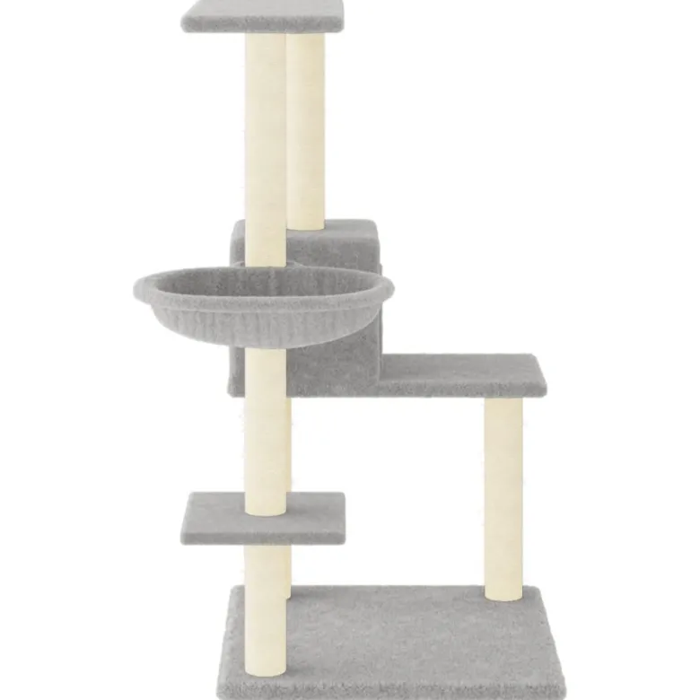 Arbre à chat meuble tour grimper jouet 78 x 59 x 95 cm gris