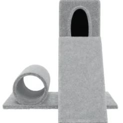 Arbre à chat meuble tour grimper jouet 61 x 61 x 59 cm gris