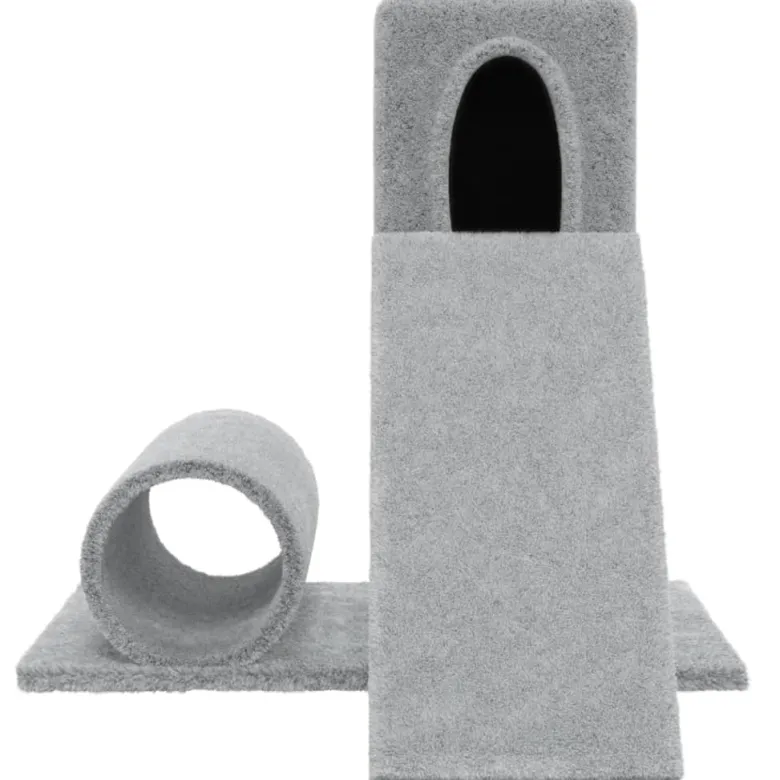 Arbre à chat meuble tour grimper jouet 61 x 61 x 59 cm gris