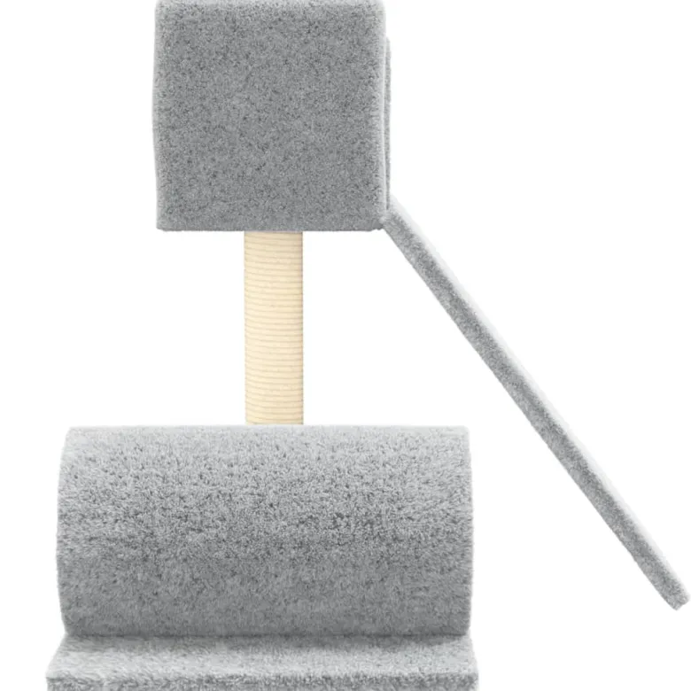Arbre à chat meuble tour grimper jouet 61 x 61 x 59 cm gris