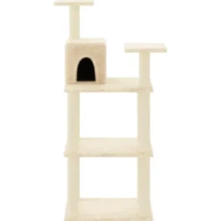 Arbre à chat meuble tour grimper jouet 66 x 41 x 118.5 cm crème