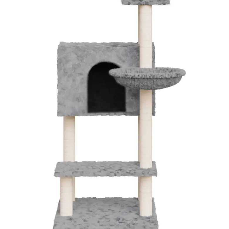 Arbre à chat meuble tour grimper jouet 61 x 61 x 108.5 cm gris