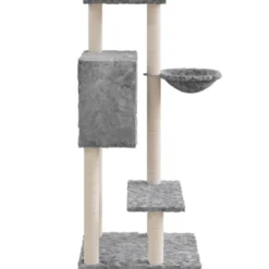Arbre à chat meuble tour grimper jouet 61 x 61 x 108.5 cm gris