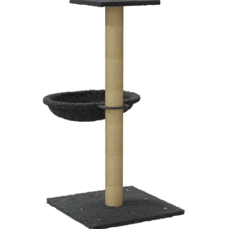 Arbre à chat meuble tour grimper jouet 35 x 35 x 74 cm gris