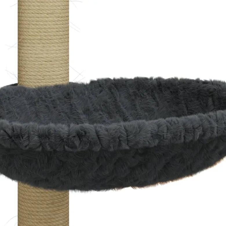 Arbre à chat meuble tour grimper jouet 35 x 35 x 74 cm gris
