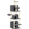 Arbre à chat meuble tour grimper jouet 64 x 97 x 180 cm gris