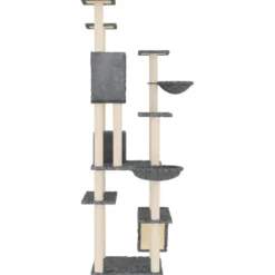 Arbre à chat meuble tour grimper jouet 104 x 78 x 191 cm gris