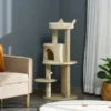 Arbre à chats griffoirs plateformes niche jeu boule suspendue