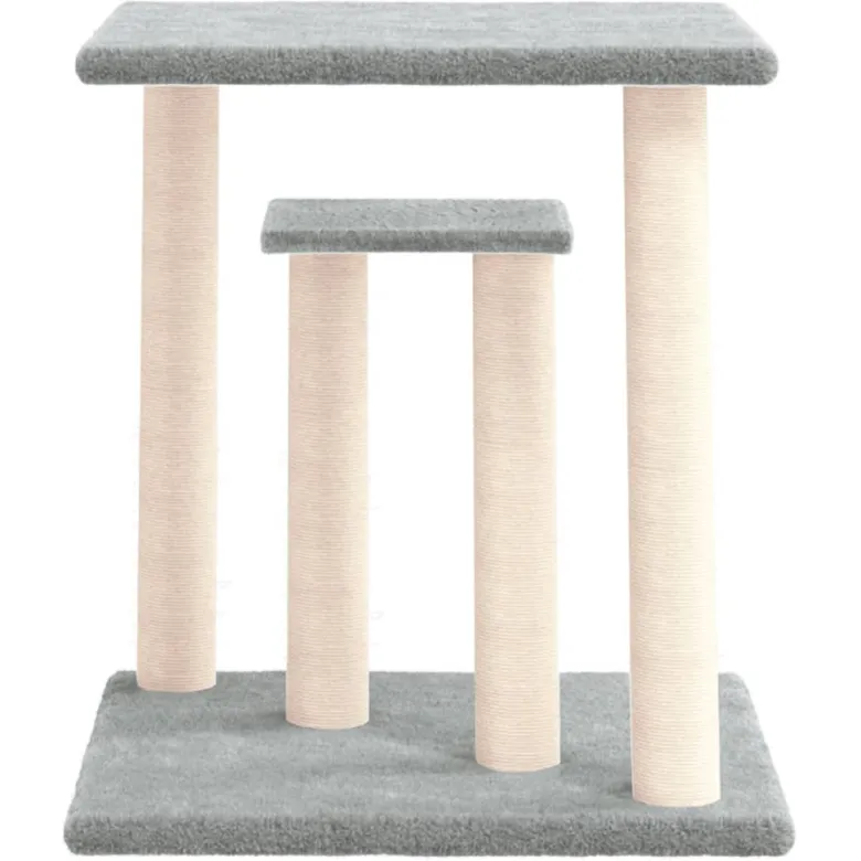 Arbres à chat avec plates-formes clair 50 47.5 x 47.5 x 50 cm gris