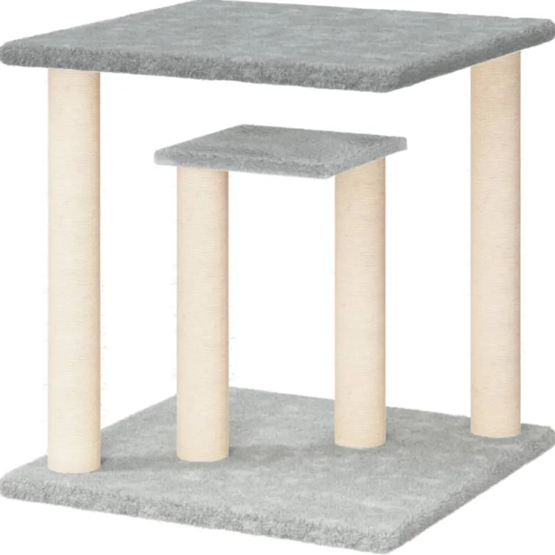 Arbres à chat avec plates-formes clair 50 47.5 x 47.5 x 50 cm gris