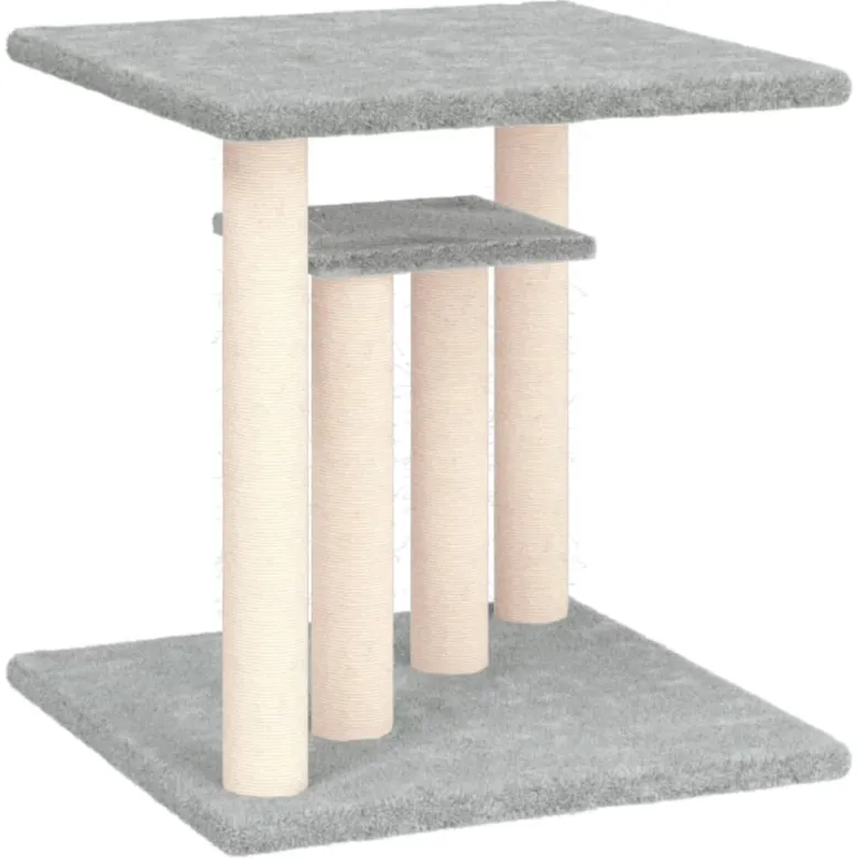 Arbres à chat avec plates-formes clair 50 47.5 x 47.5 x 50 cm gris