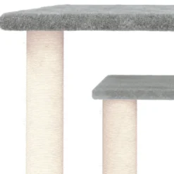 Arbres à chat avec plates-formes clair 50 47.5 x 47.5 x 50 cm gris