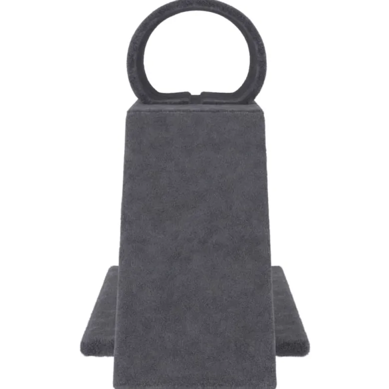 Arbres à chat avec tunnel et échelle 81 x 35 x 55.5 cm gris