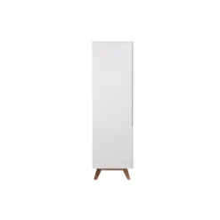 Armoire avec penderie et tiroirs finition blanc mat l100 cm kelma
