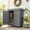 Armoire de jardin sur pied 2 portes étagère