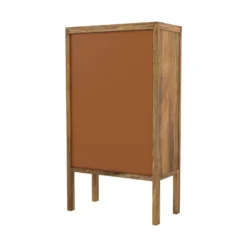 Armoire en cannage et bois de manguier et cannage - tiki