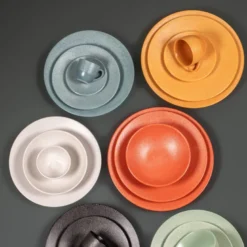Assiette creuse vésuvio 19 cm Bleu
