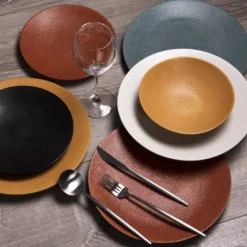 Assiette plate vésuvio 27 cm Safran