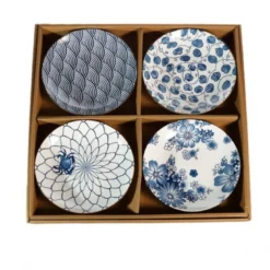 4 assiettes asiatiques