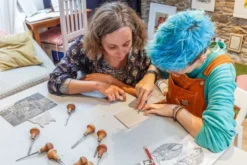 Atelier - linogravure - nantes