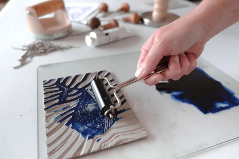 Atelier - linogravure - nantes