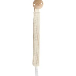 Attache-sucette en gaze de coton mousse de lait