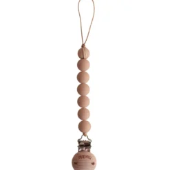 Attache sucette halo pale taupe