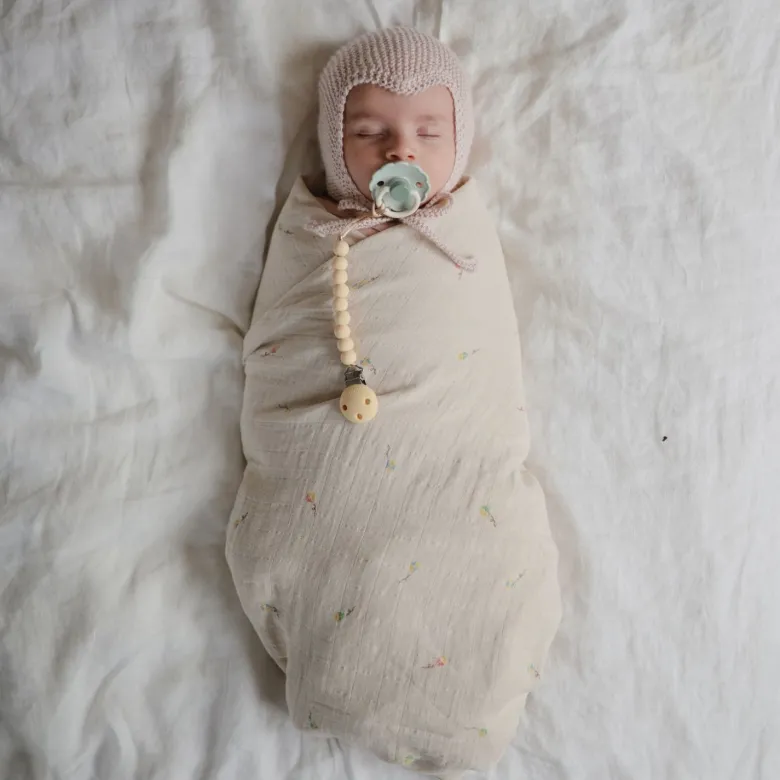 Attache sucette hera pale yellow