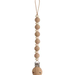 Attache sucette luna en bois