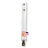 Attache tétine en coton bio teddy blanc