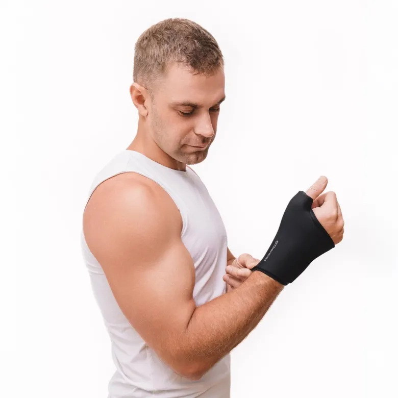 Attelle poignet et chaud et froid icethermax - soulagement des inflamations Noir