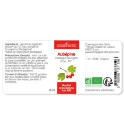 Aubépine bio - 15ml (crataegus laevigata) – macérat concentré de bourgeons frais 15