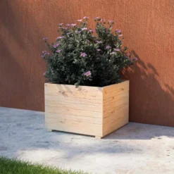 Bac à fleurs en bois mélèze freya
