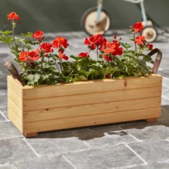 Bac à fleurs en bois mélèze freya
